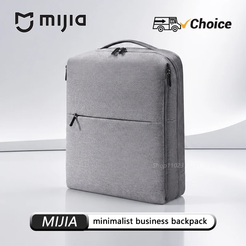 Mijia Minimalist Business Backpack independent computer compartment large capacity main compartment ergonomic shoulder straps