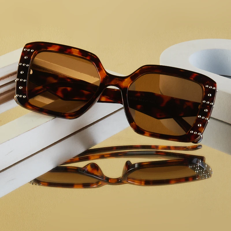 1 قطعة نظارات الموضة النسائية الجديدة إطار مربع كبير الحجم أنيق عصري نمط الشارع هدية عيد حفلة يومية نزهة ركوب الدراجات الشمس P