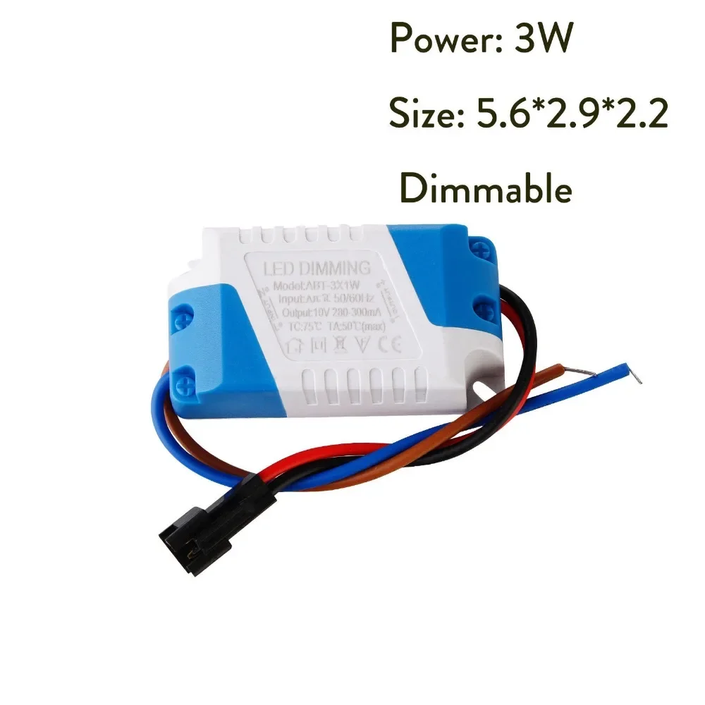 Dimmable LED Driver 3W 5W 6-7W 7-15W 15-24W Power Supply LED Transformer 110V 220V LED Dimming Adapter for LED Downlight