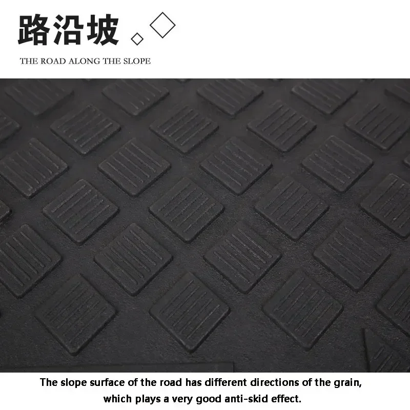 50*27*10Cm Plastic Pvc Weghelling Oprit Pad Draagbare Auto Stap Bergop Driehoek Mat Trottoir Rubber