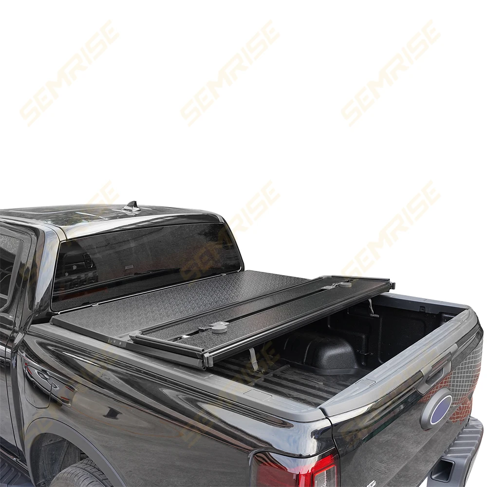

Wholesale Universal Car Accessories Pickup Truck 4X4 Tonneau Cover Pickup Cover Tri-fold Hard Cover Hilux