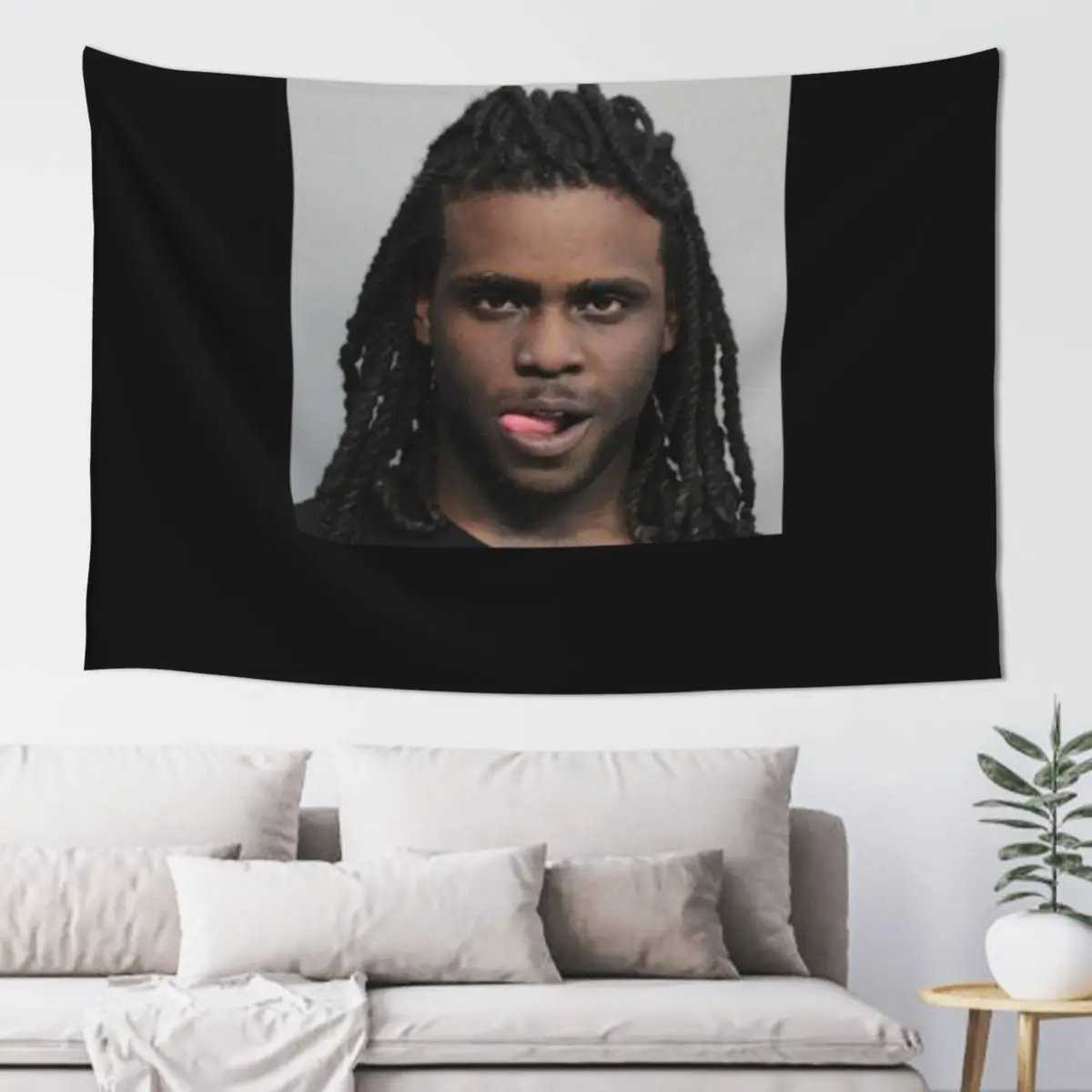 Chief Keef Mugshot Tapestry Korean Room Decor Japanese Room Decor Aesthetic Room Decor Tapestry