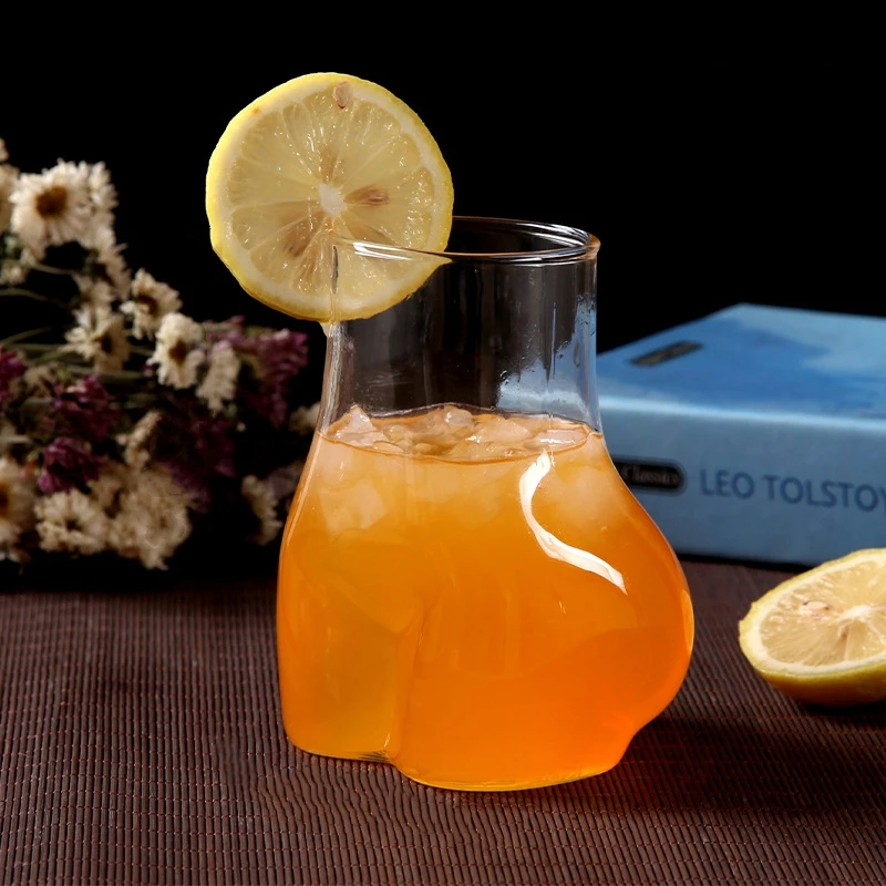 

450ml Quirky Sexy Cute Butt Glasses Latte Coffee Mug Premium Creative Design Juice Drinking Glass for Cafes and Banquet Bar Tool