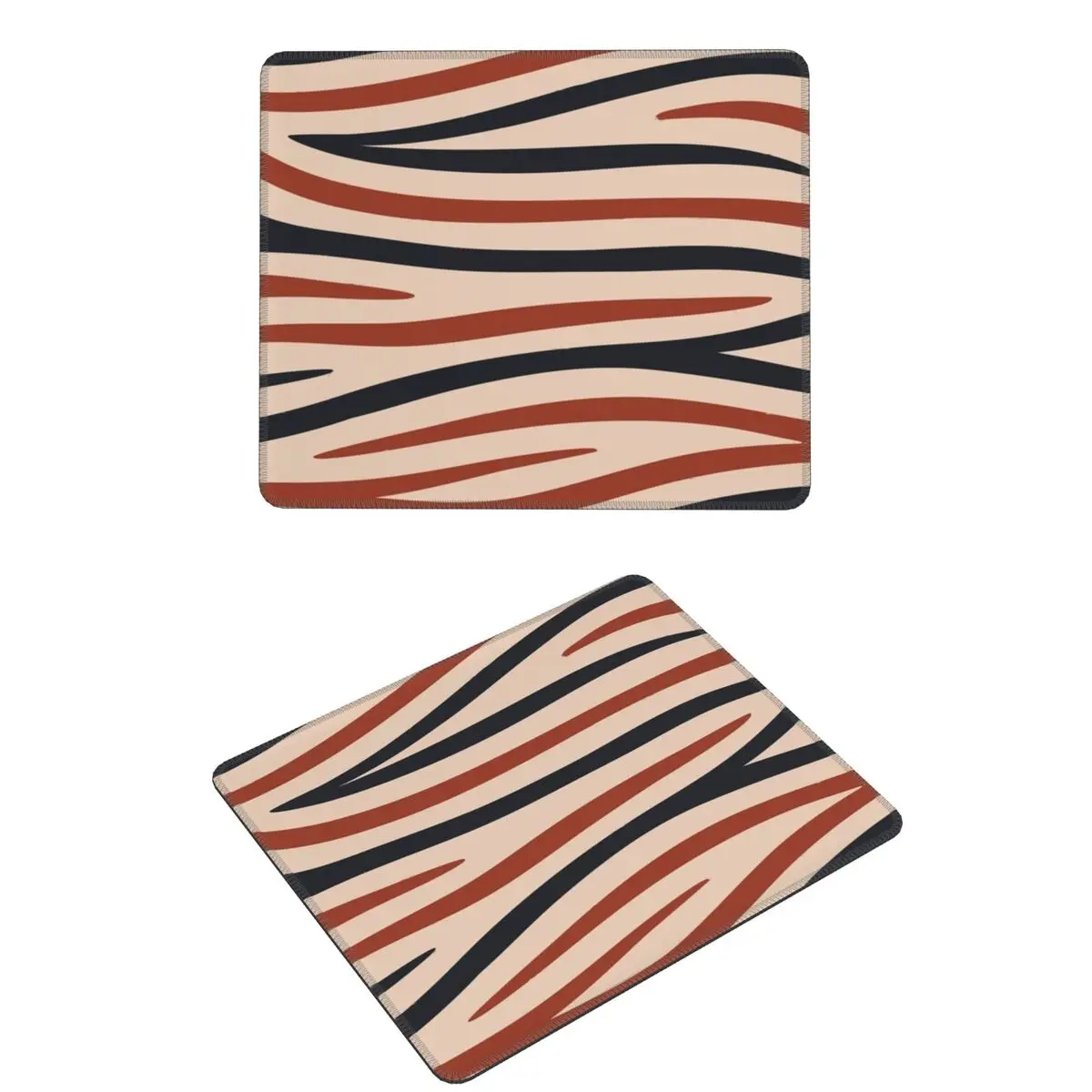 

Коврик для мыши с принтом зебры, терракотовый и темно-синий, коврик для мыши, компьютерная клавиатура, коврик для мыши, игровой коврик для ПК, офисные коврики для стола