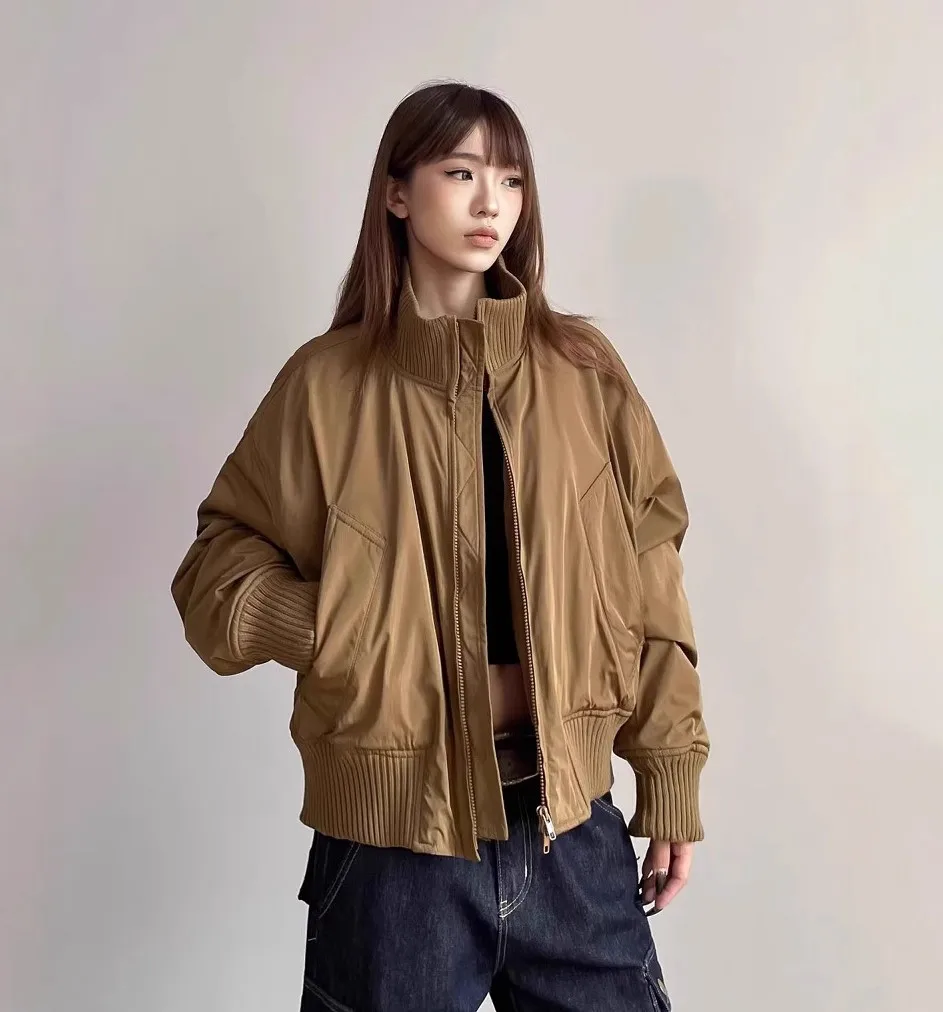 

Куртки-бомберы, женская куртка с воротником, демисезонная полиэстеровая сетка с манжетами, спортивная спортивная одежда для фитнеса, дышащая одежда для поездок на работу