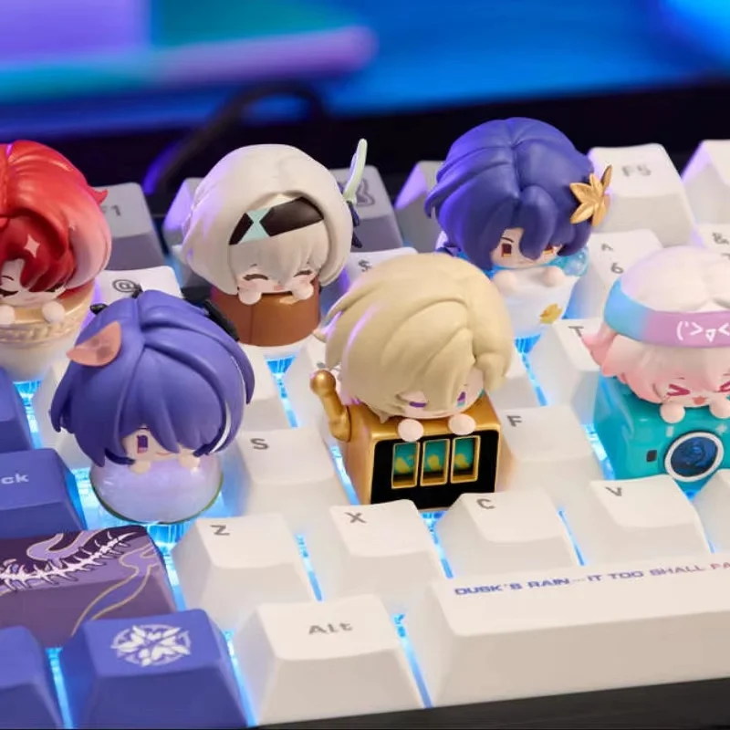 Original spot Keycap Honkai Star Rail Stackable V2 Sereis Blind Box Mini Cute Toy Ornament Toy Birthday Gift Surprise Decoration