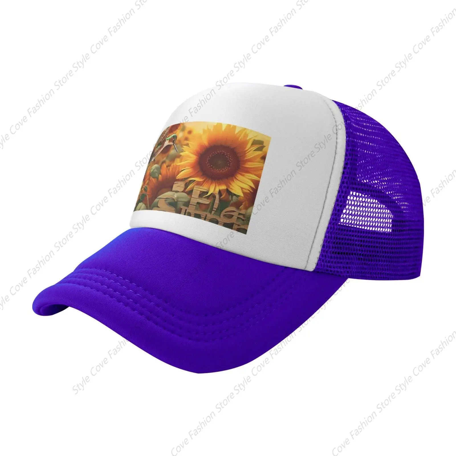 

Hummingbird Sunflower Baseball Hats Fashion Baseball Hat Breathable Adult Outdoor Mesh Hat Travelling Sun Protection Casquette