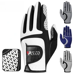 Professional Golf Gloves Microfiber Cloth Fabric Breathable Non-Slip Club Swing Putting Training Glove ST037