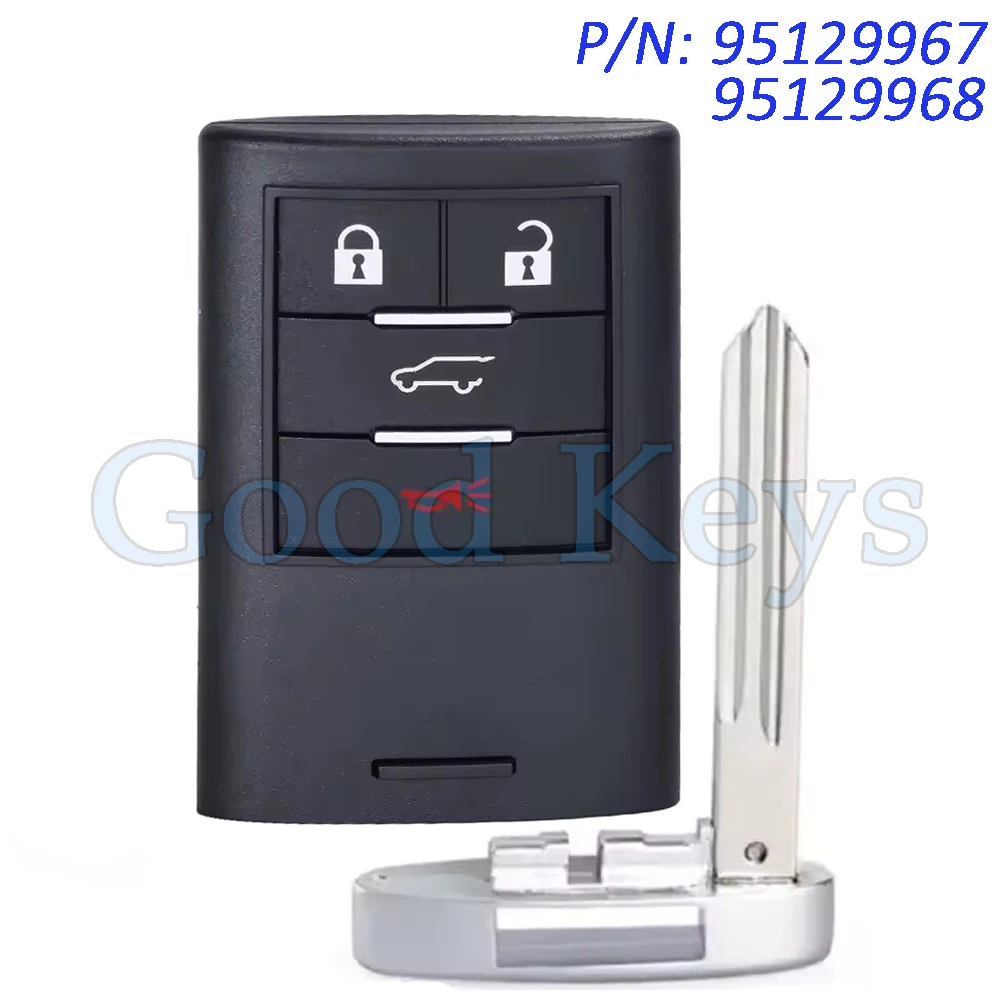 

KEYECU 95129967 95129968 Smart Keyless Remote Car Key Fob 433MHz PCF7952A for Holden Chevrolet Captiva 2014 2015 2016 2017 2018
