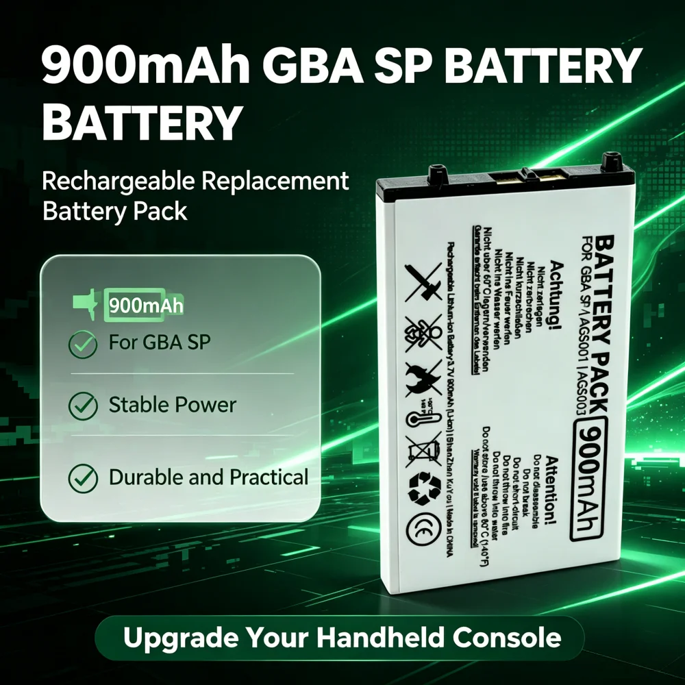 1-100PCSAGS-003 Battery Game GBA SP AGS003 850mAh 900mAh  Lithium Batteries for Nintendo GBASP Game Console Cell Replacement