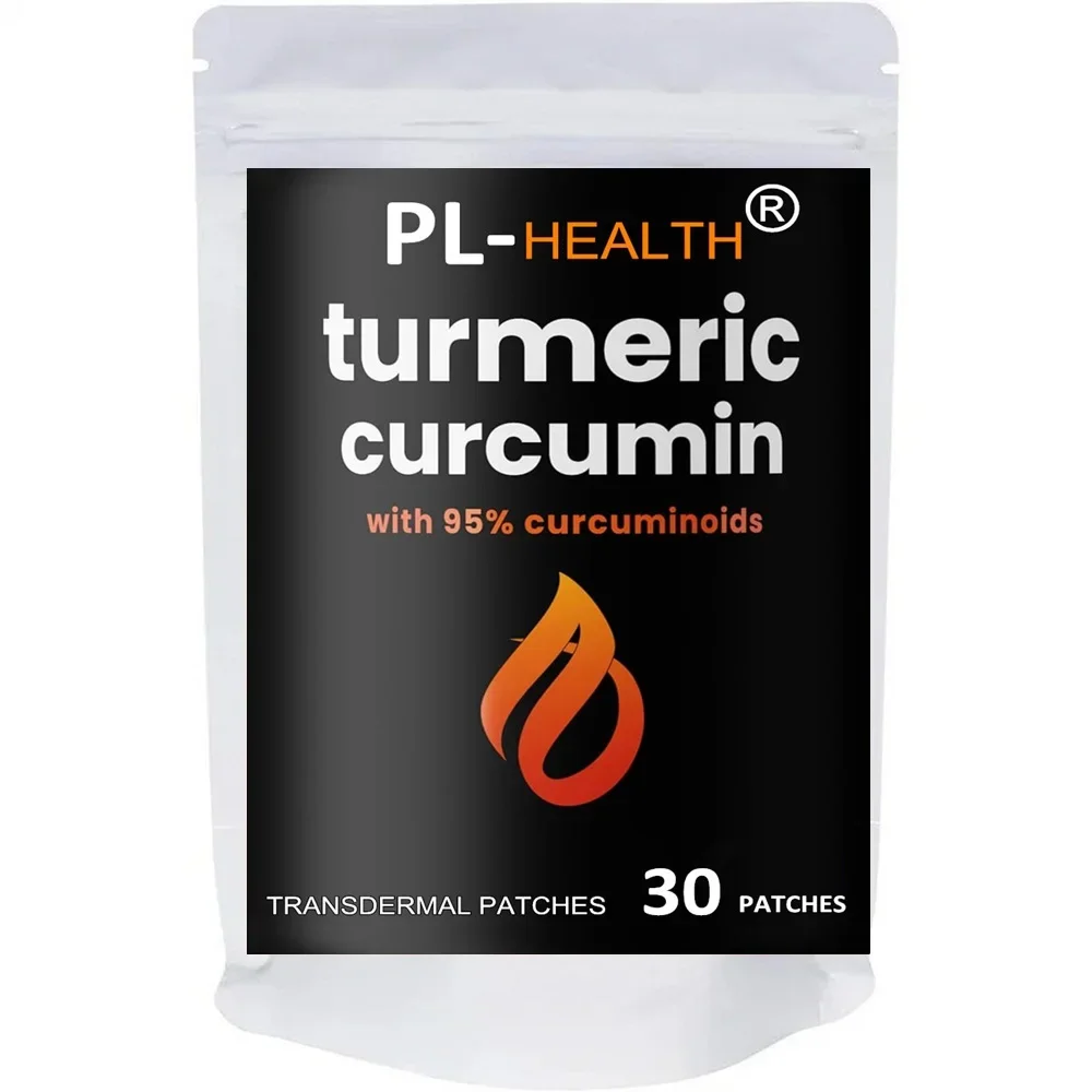 

Turmeric Curcumin Transdermal Patches Joint Health, Brain, Heart & Immune - 30 Patches One Month Supply