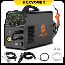 HZXVOGEN 4 in1 Aluminum Welder 200A 110V/220V Digital MIG/Lift TIG/Stick Welding Machine Non-Noise Lift Tig Gas Gasless Welder