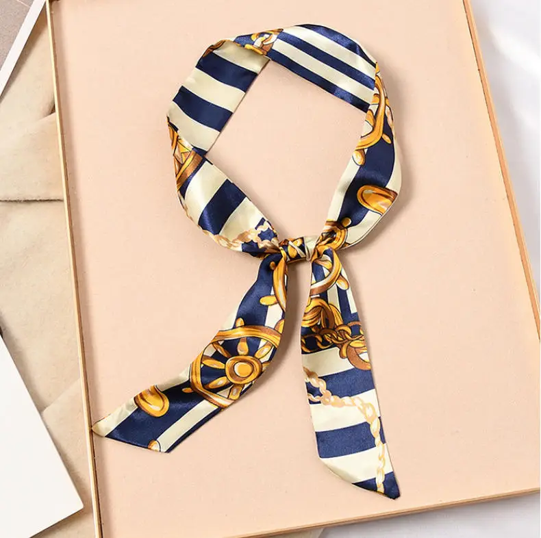 Mager Lang Haar Strip Vrouwen Zijden Tas Handvat Lint Sjaal Hals Sjaals Handvat Lint Haarband Hoofddoek Sjaals Tassen voor Vrouwen