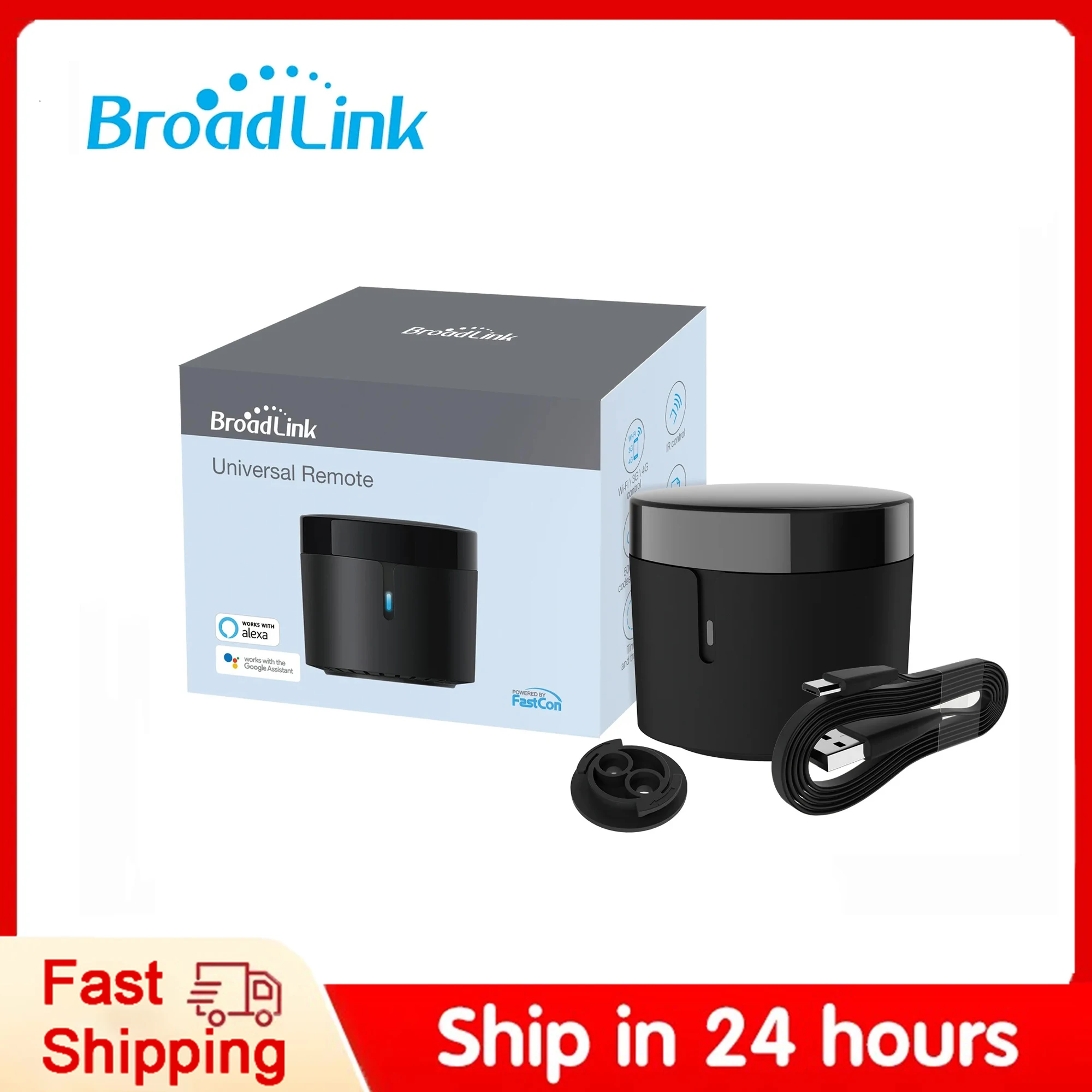 Broadlink RM4mini Smart Infrared Home Remote control Aleax Voice Control Compatible with Googlehome Add Usb Adapter