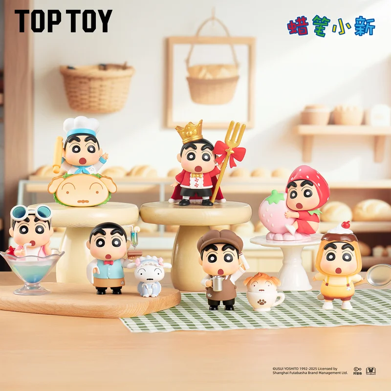 

New Crayon Shin-Chan Delicious Kasukabe Series Blind Box - Cute Anime Figure Collection Model Toys Mystery Gifts For Decorations
