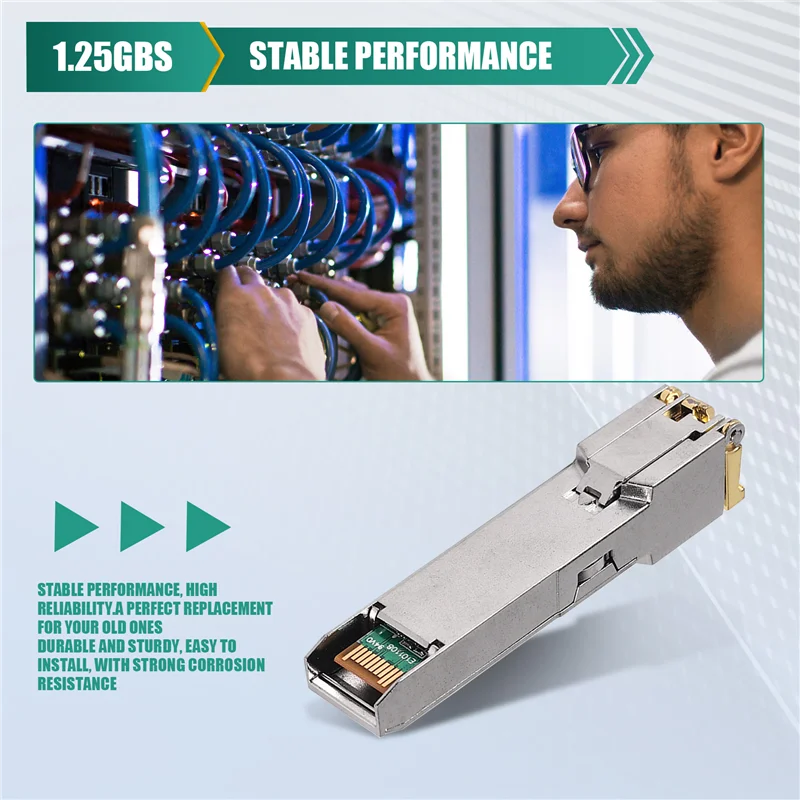 A40Z-Gigabit RJ45 Modul SFP 10/100/1000Mbps SFP Tembaga RJ45 SFP Transceiver Gigabit Ethernet Switch