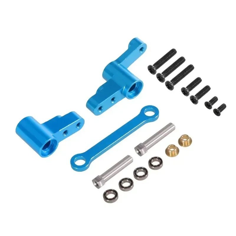 MJX Hyper Go 14301 14303 Metal Steering Group Assembly With Bearings Steering Linkage For 1/14 RC Car Upgrade Parts
