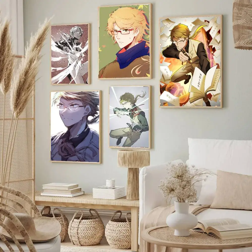 Kunikida Doppo Anime Bungo Stray Dogs Poster, Wohnzimmer, Bar, Café, hochwertige Leinwand, Vintage-Stil, Comics, Malerei, Kunst, Zuhause, Wand