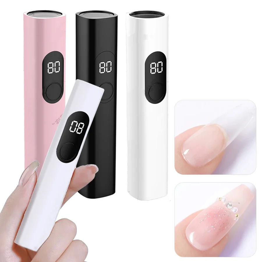 Mini Portable LED UV Nail Lamp Fast Curing Gel Polish Dryer Manicure Tool for Home Use Nail Art UV Light
