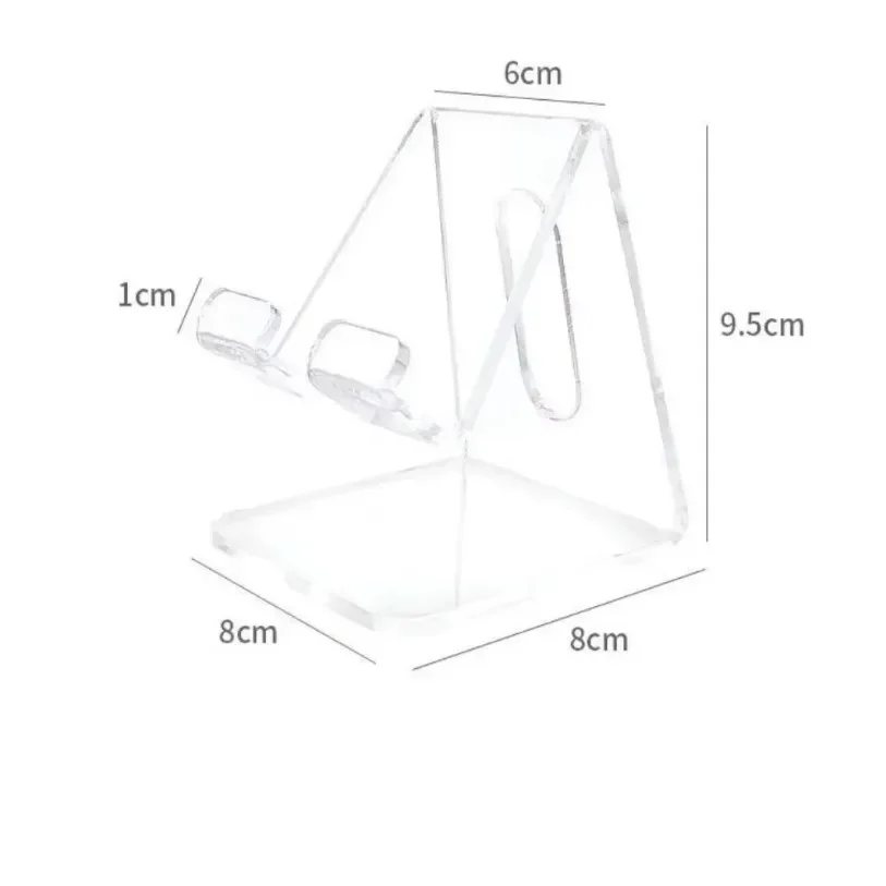 アクリル折りたたみ透明ミニマリスト Ins 電話ホルダーデスクトップ怠惰なタブレットスタンド iPhone iPad ギャラクシータブスマートフォンブラケット