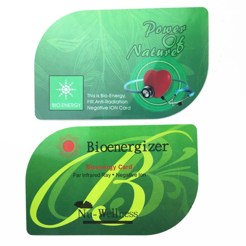 Custom.CAMAZ Tarjeta de energía bioescalera personalizada Tarjeta mineral de tecnología japonesa