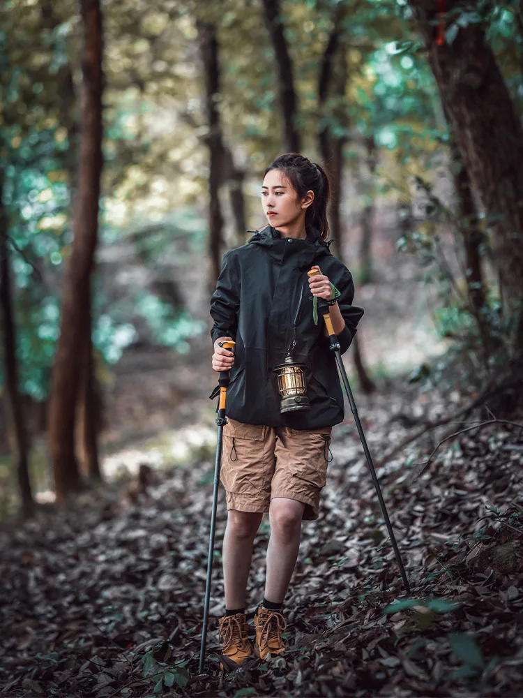 

Aluminum alloy outdoor telescopic hiking cane, carbon cane, children's folding cane, professional hiking equipment