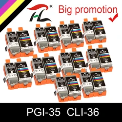 HTL PGI-35 PGI35 PGI-35BK CLI-36 Ink Cartridges Replacement For Canon Pixma IP100B IP100 IP100 with battery Mini 260 320