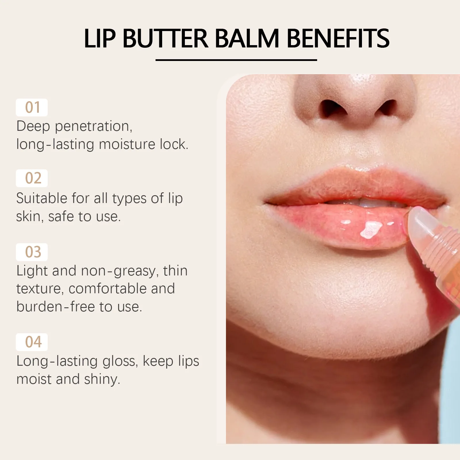 Moisturizing Lip Balm Hydrating and Moisturizing Care Lips Skin Soothing Repai Reducing Lip Lines Maintaining Lip Elasticity