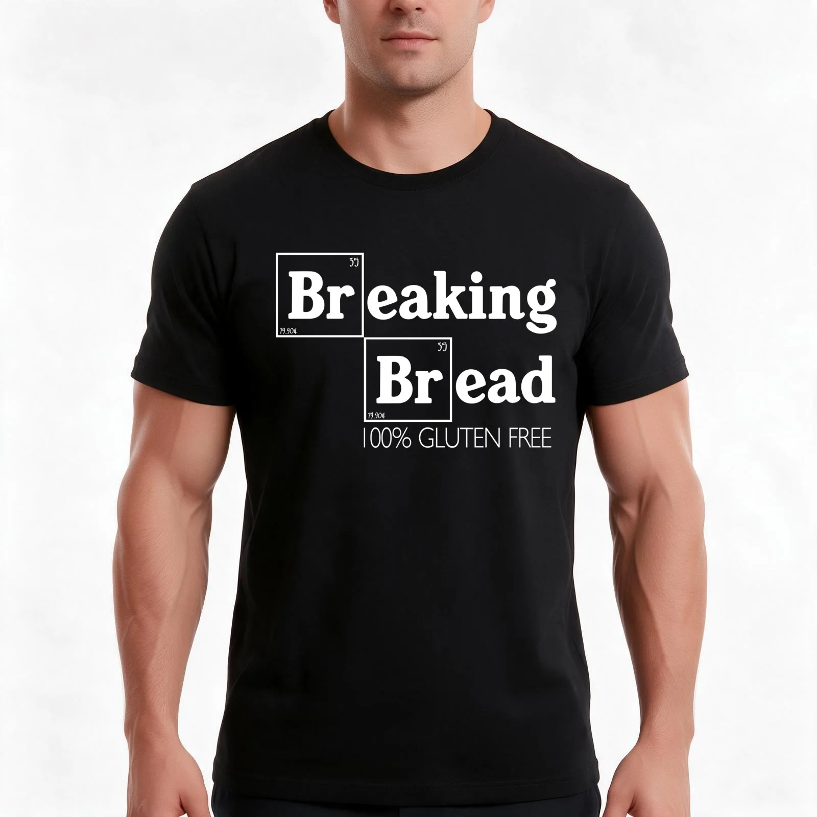 Breaking Bread (dark) T-Shirt, Summer Casual Cotton Tee, Oversized Streetwear Tops, Vintage Graphic Print, Unisex Men Women