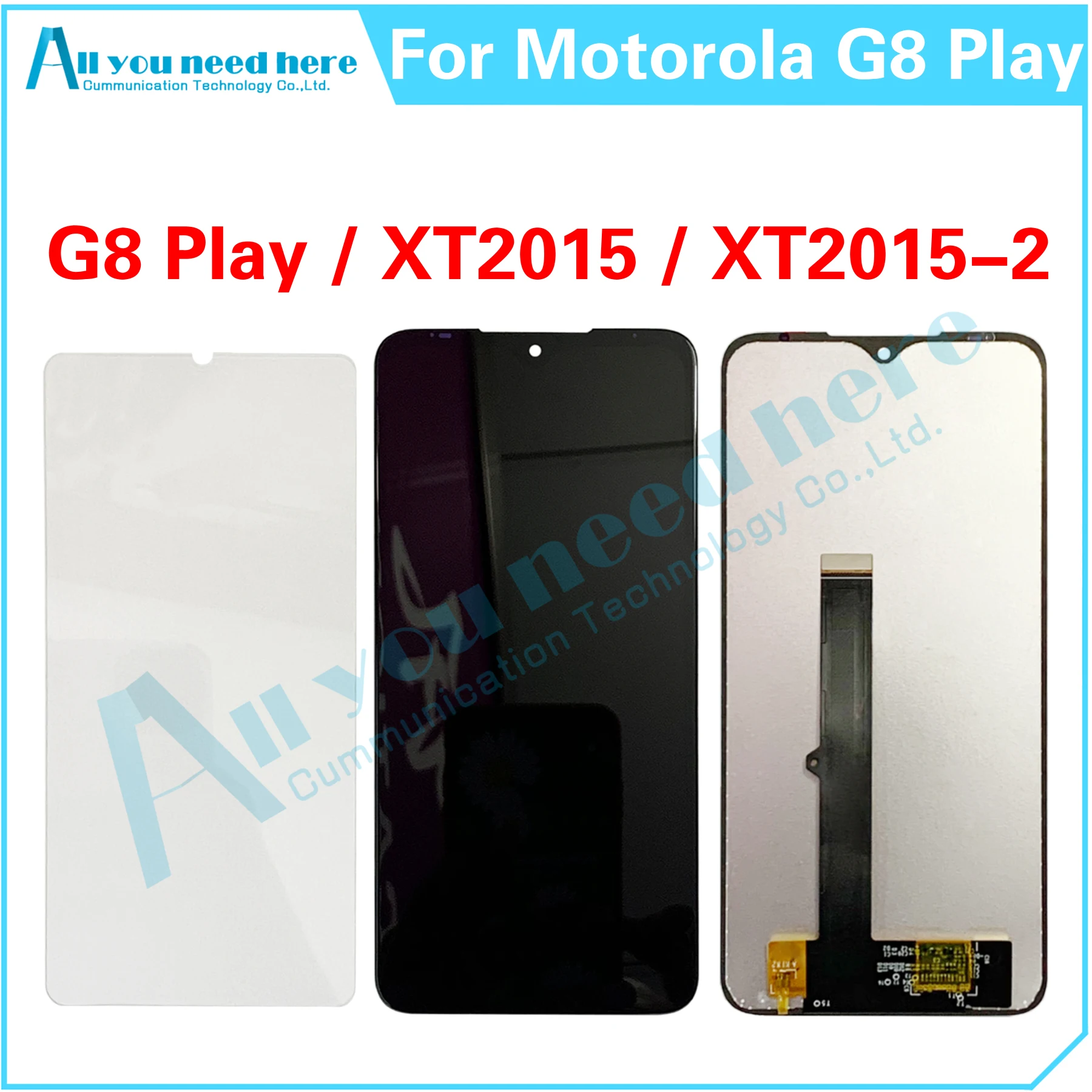 

100% Test For Motorola Moto G8 Play XT2015 XT2015-2 G8Play LCD Display Touch Screen Digitizer Assembly Repair Parts Replacement