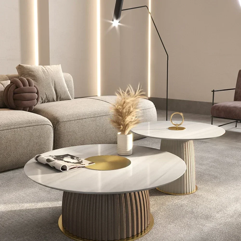 Light Luxury Coffee Table Post-Modern Creative round Simple Tea Table Living Room