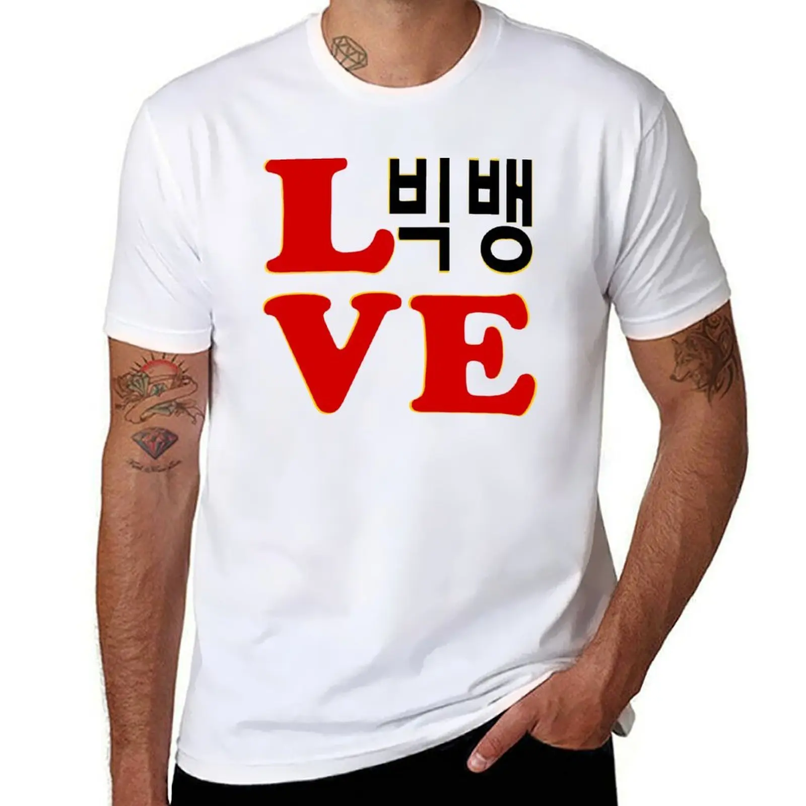 

Love BigBang-Best KPop Male Group T-Shirt t shirts for man graphic funny man t shirts cotton T-Shirt