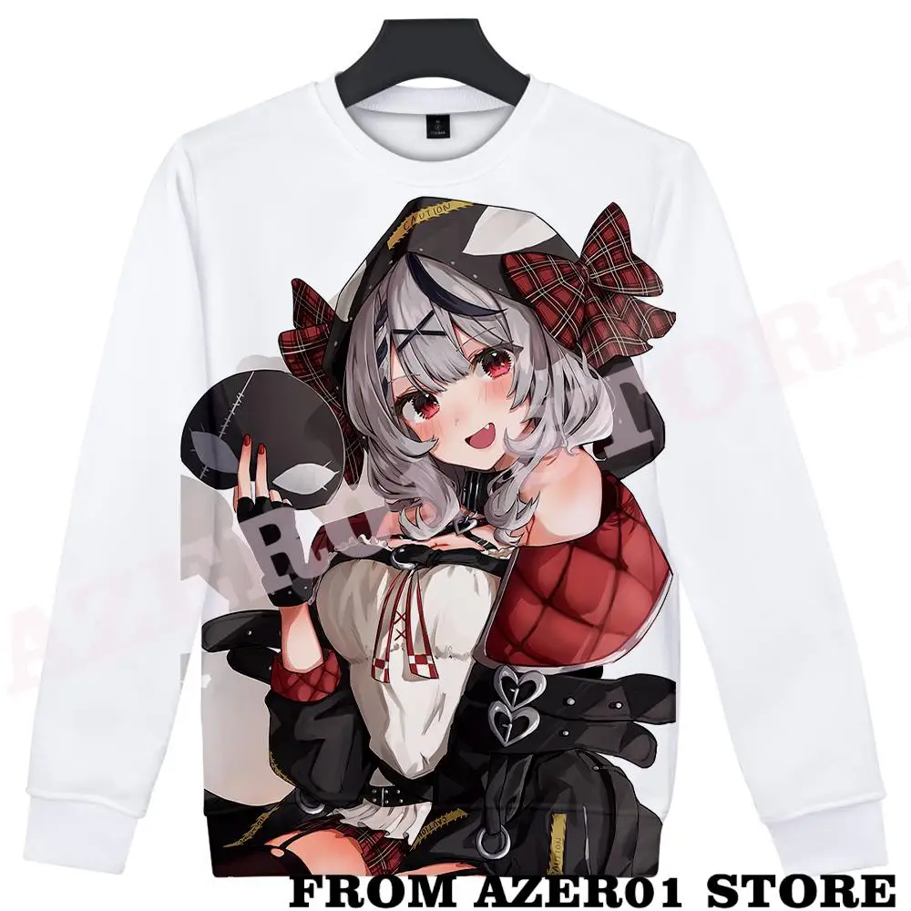 HOLOLIVE VTuber SakamataChloe Sakamata SKMT968 Merch CREWNECK 3D autumn winter  Men/Women casual Kawaii Round sweatshirt Hoodies