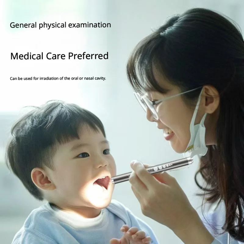 Medical LED Pen Light Pupil Gauge Pen Flashlight for Nurse Doctor White/Yellow Light for Nurse Doctor ENT Examination
