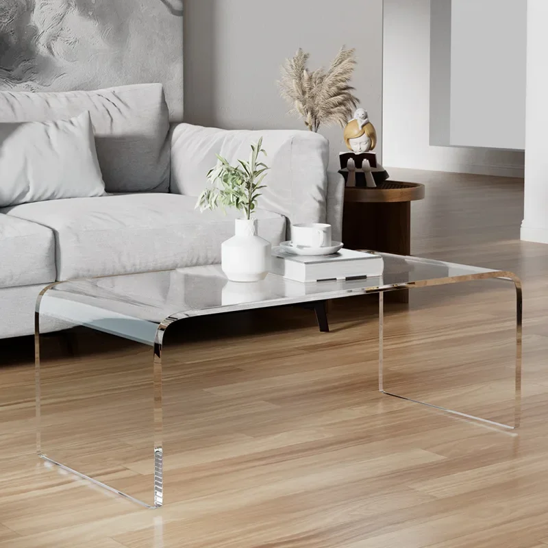 

Nordic Minimalist Transparent Acrylic Side Table Living Room Sofa Side Table Bedroom Bedside Table Bed Desk Multi-Function