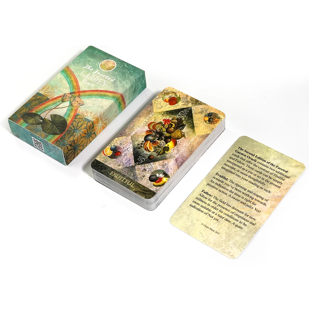The Faceted Garden Oracle الإصدار الثاني من Oracle Deck Divination مستوحاة من الرمزية