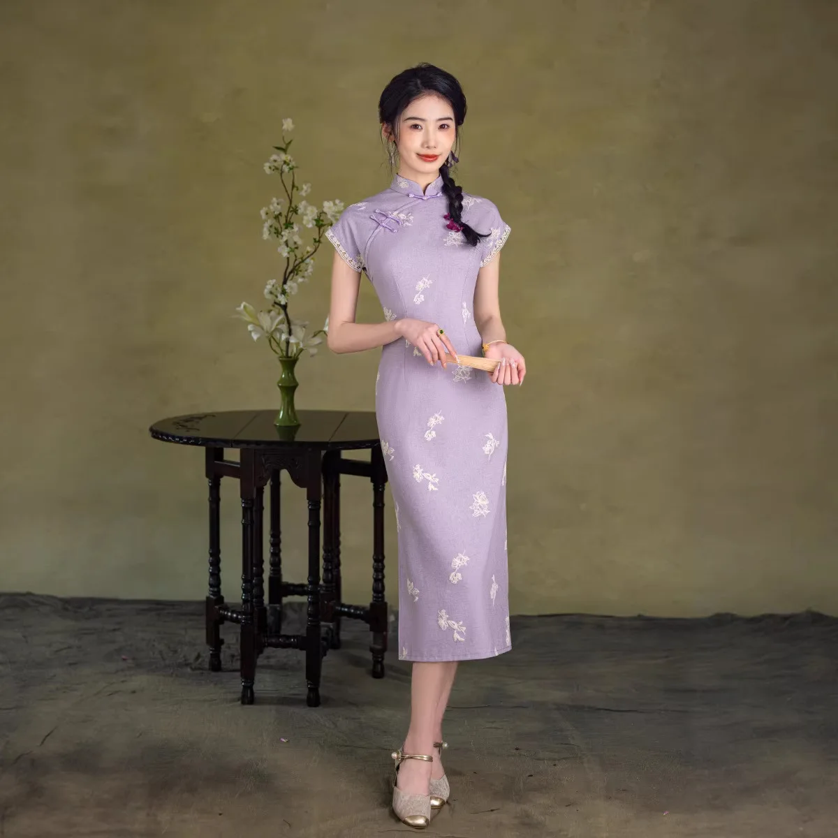 

Летнее новое платье в китайском стиле: улучшенный фасон ципао, повседневный молодежный стиль, ципао в старинном стиле