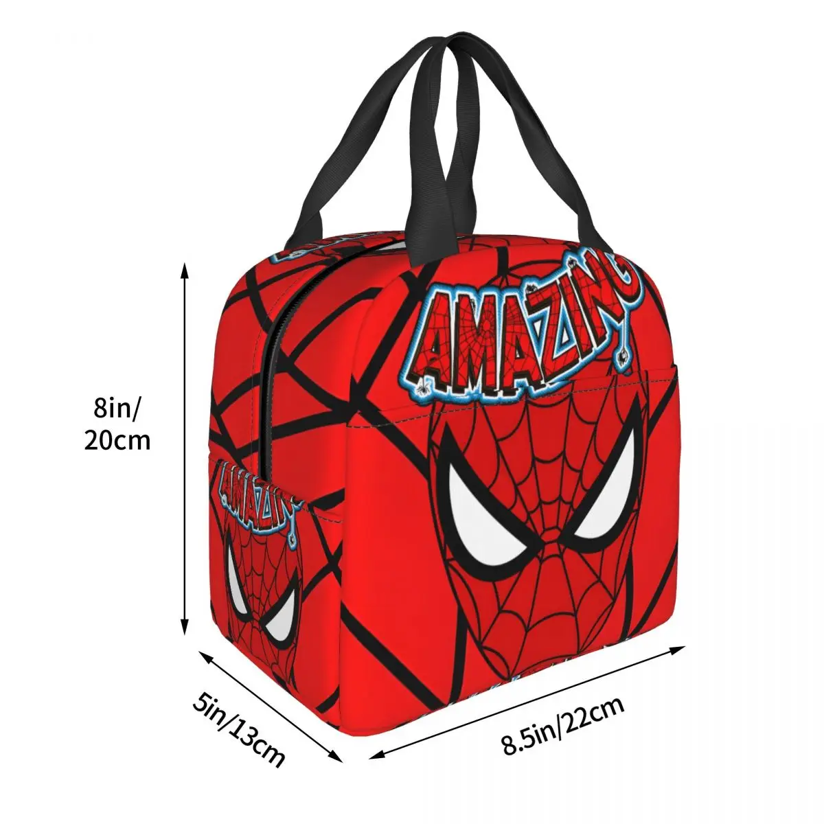 Izolacja z folii aluminiowej Studenci Marvel Spider Man Torby na żywność Duże niesamowite pudełka na drugie śniadanie piknikowe