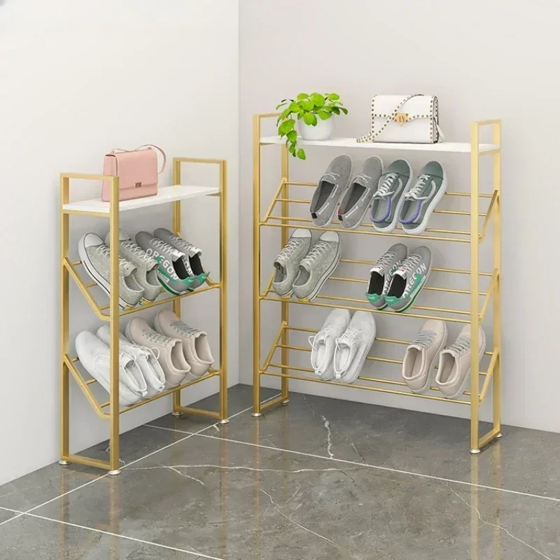 

Ultra-thin Shoe Organizer Multi-layer Dustproof Shoe Cabinets Slanted Design Storage Shelves Stable