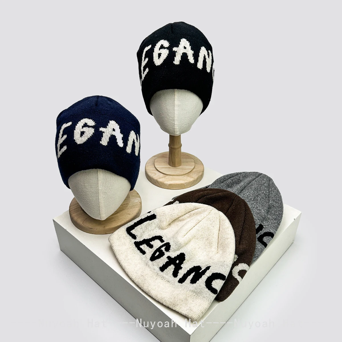 

New Men Women Korean Simple Jacquard Letters Knitted Hats Warm Casual Fashion Retro Fisherman Caps Versatile Personal Outdoor