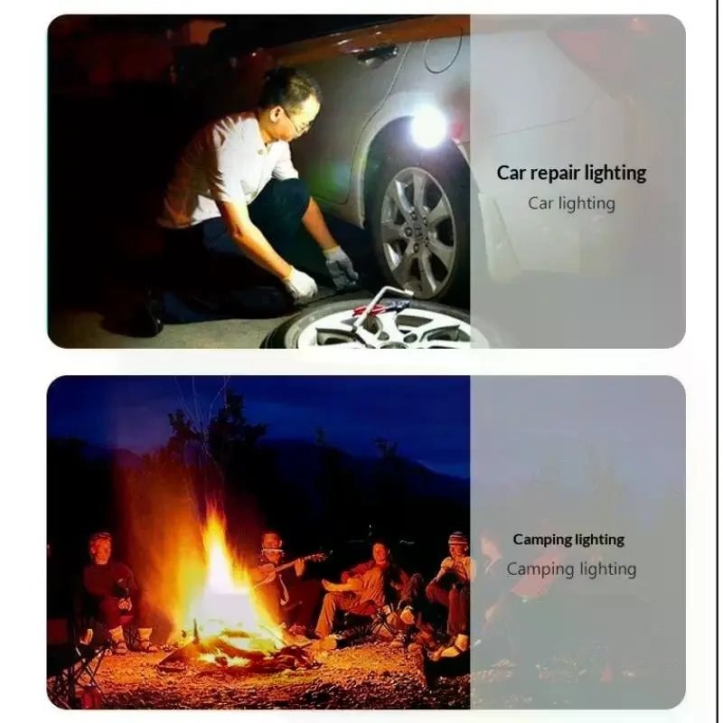 

COB Portable Torch LED Work Lights Cordless Magnetic LED Work Lamp Inspection Lights For Car Repair Home Garage Emergency