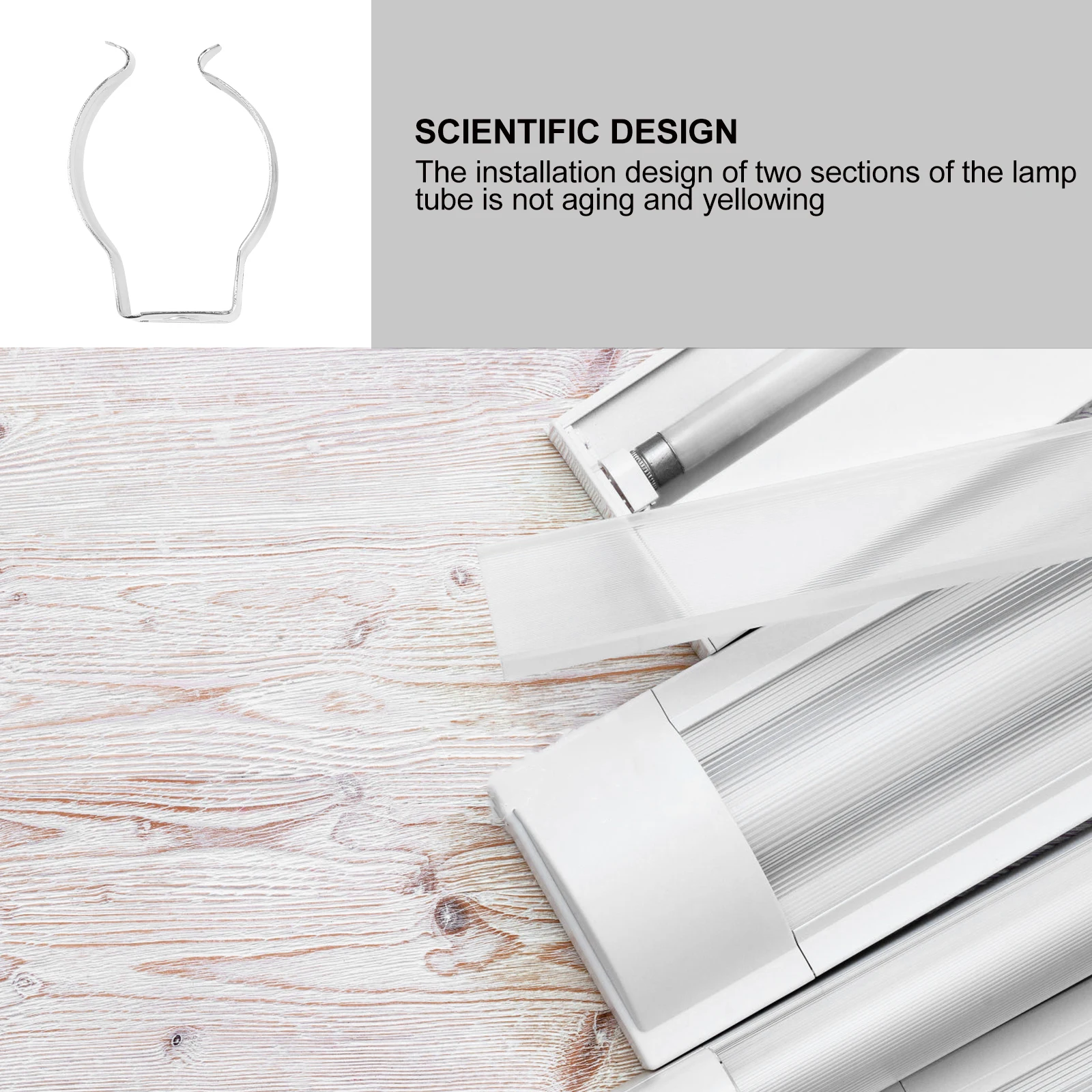 

100 pcs U Clips Holder For Led Light Manganese Steel Lampholder Support Bracket Tube Light Mounting Durable Lightweightt8