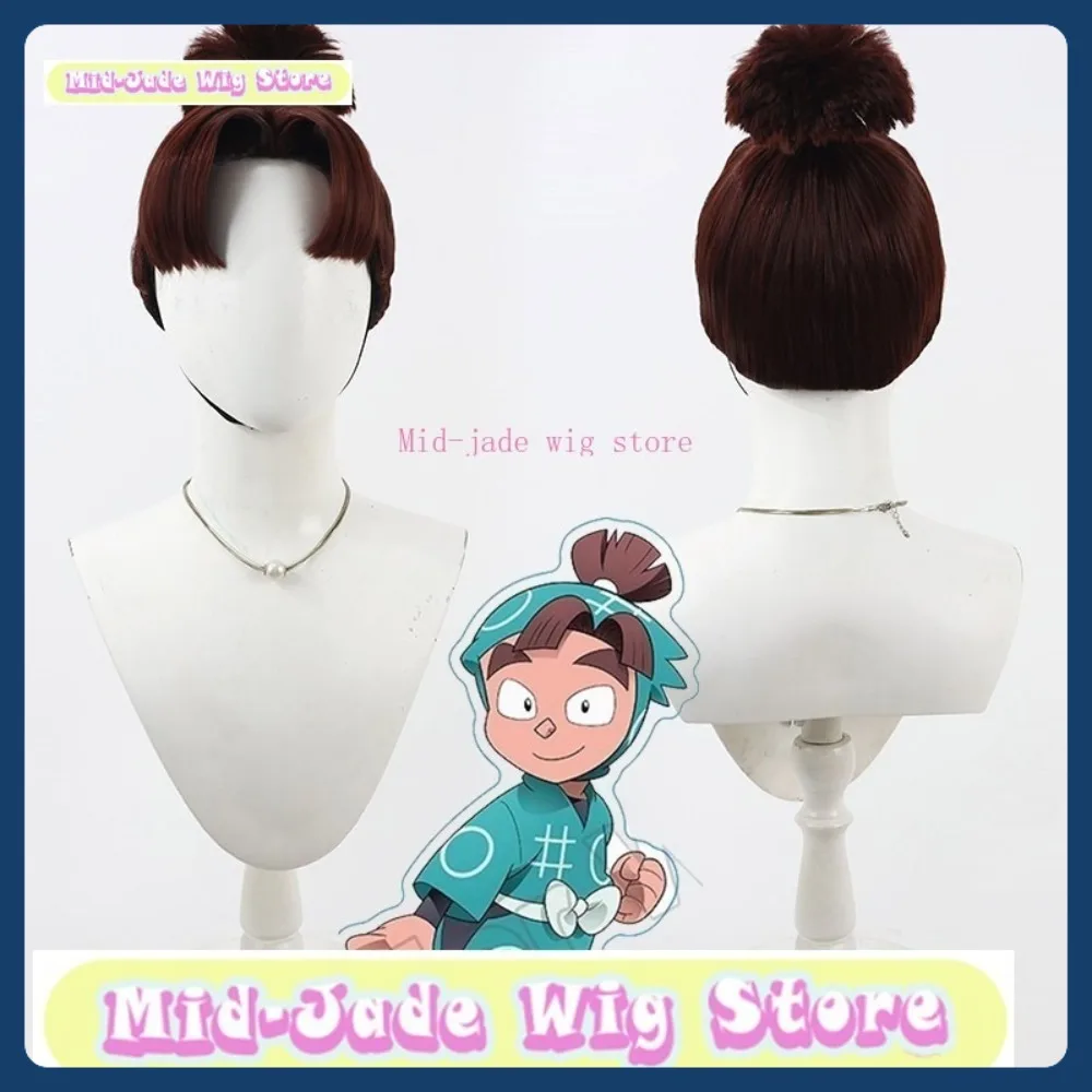 

Mid-jade Wig Store Minamoto Kongou Cosplay Wig Halloween Anime Role-playing Synthetic Hair Anime Wig