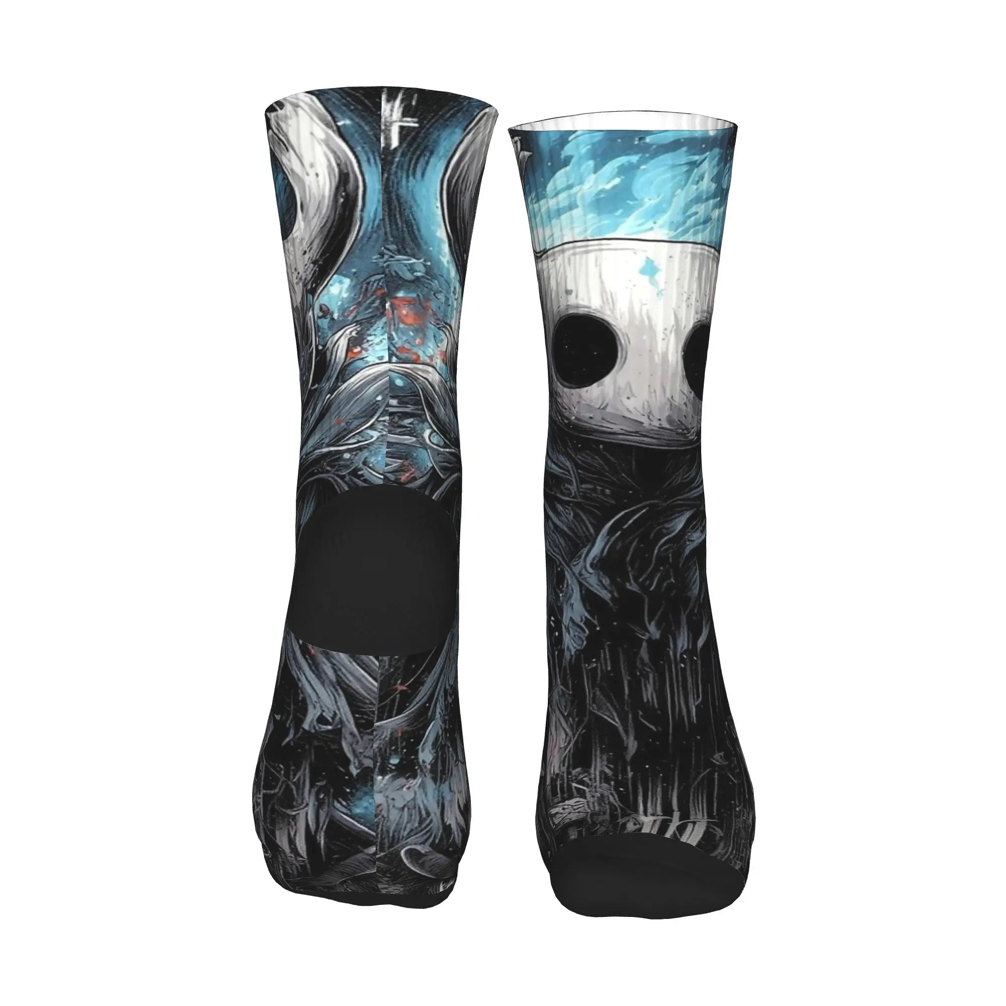 Kaus Kaki Hollow Knight Void Masked Wanderer Pola Harajuku Kaus Kaki Musim Dingin Anti Selip Kaus Kaki Pria Mendaki Kaus Kaki Sedang Lembut