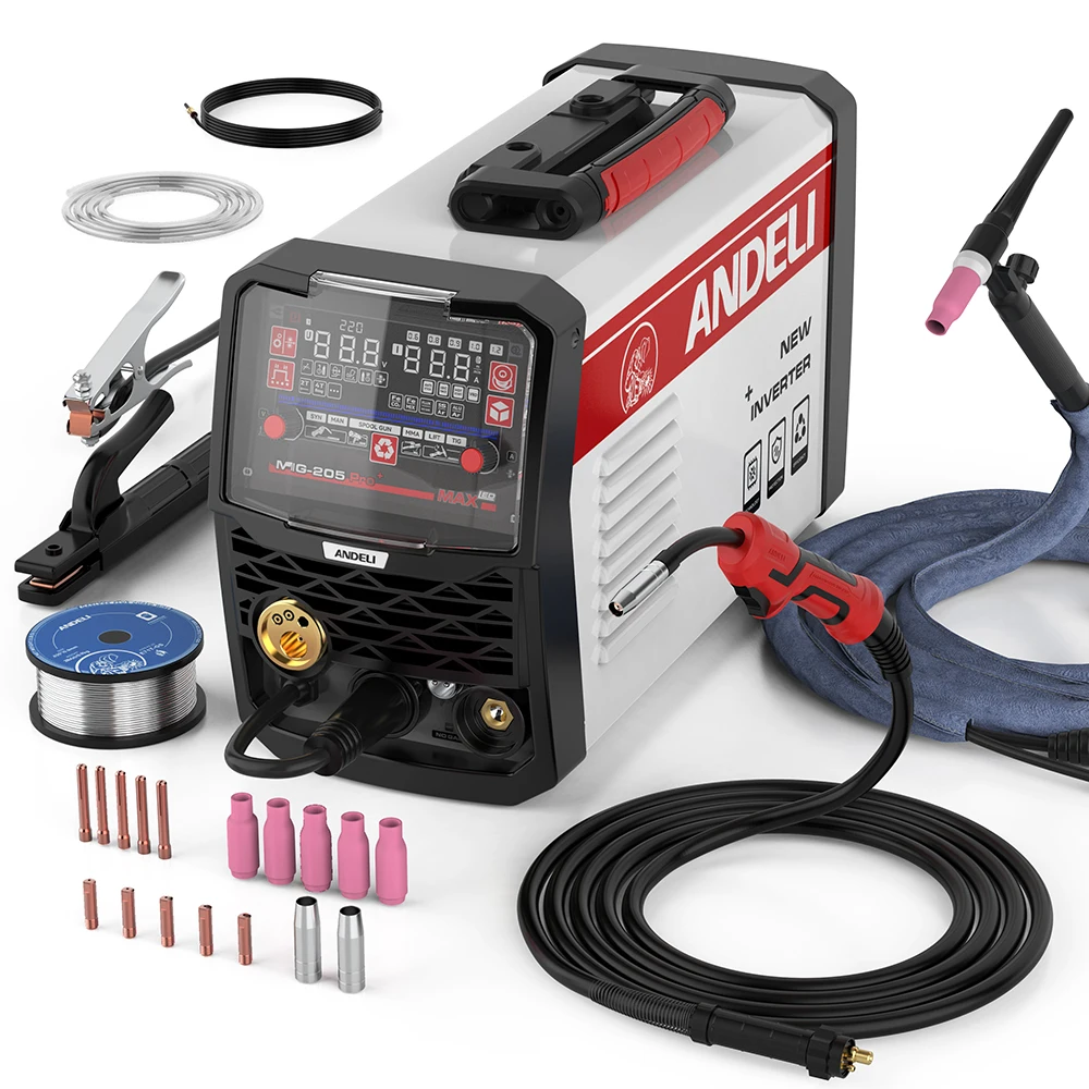 ANDELI 2025 New Arrival MIG LIFT IG MMA Spool Gun Aluminium Welding Machine