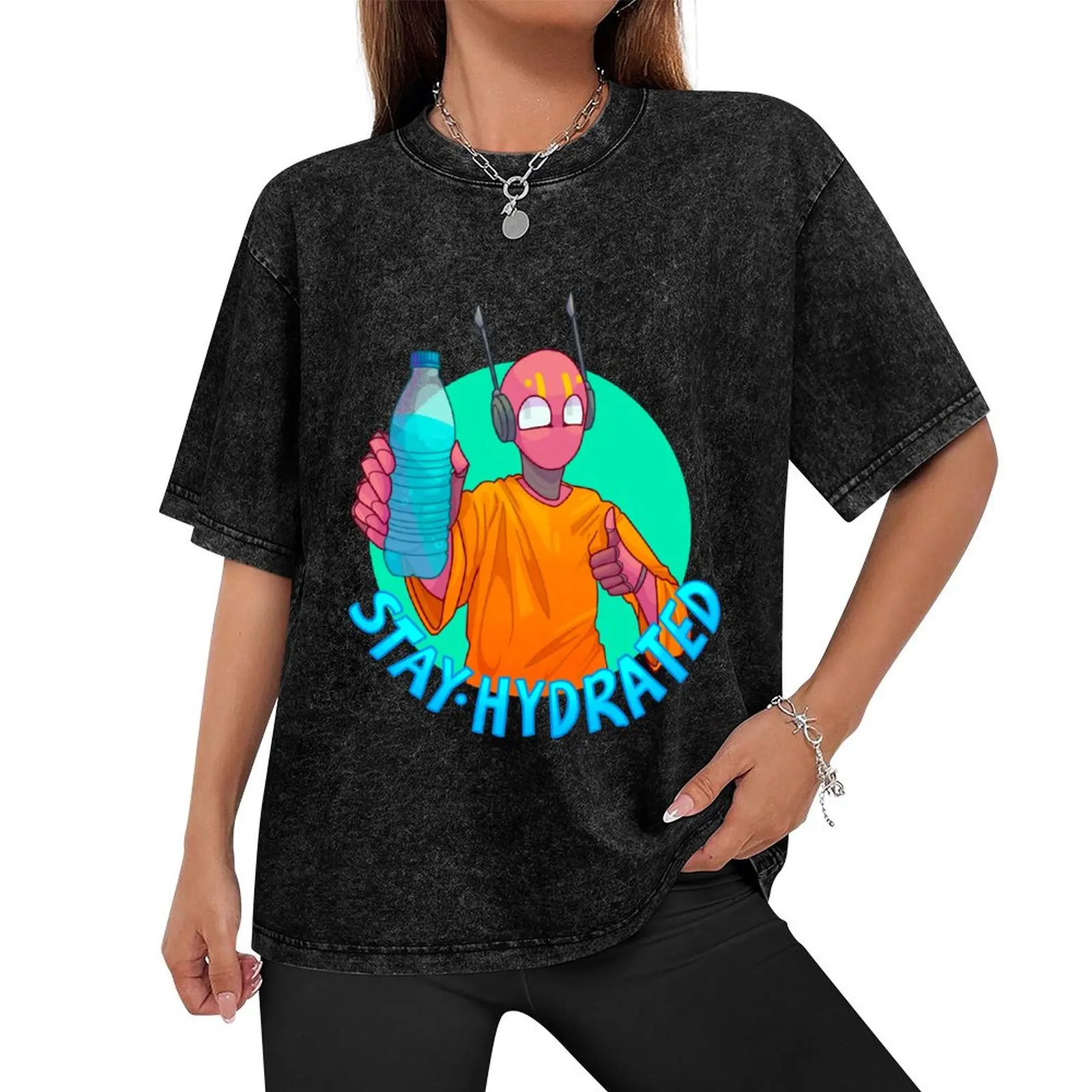 Stay Hydrated!! T-Shirt plus size clothes summer 2025 T-shirts oversize funny costumes mens t shirt graphic