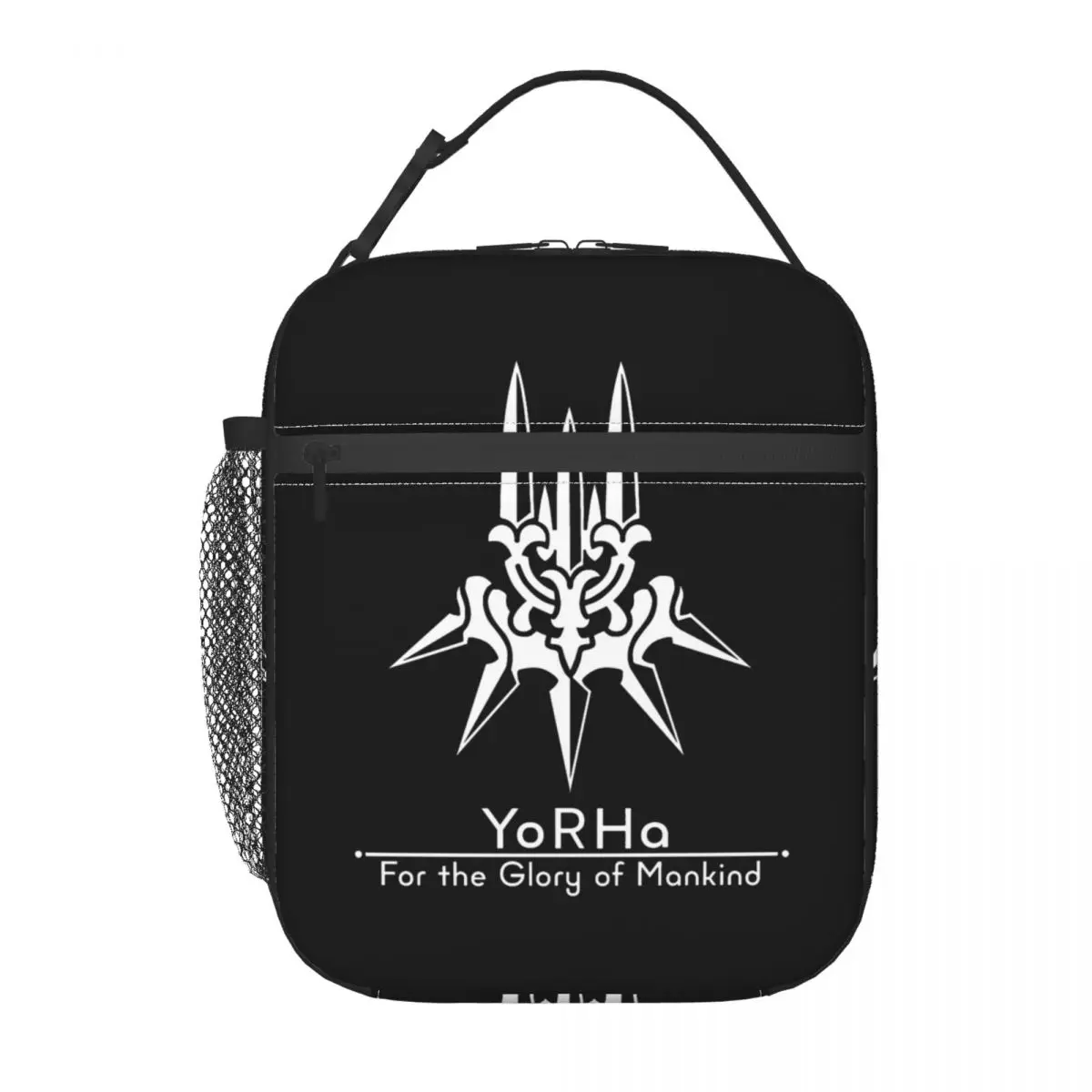 Bolsa de almuerzo con aislamiento YoRHa NieR Automata para hombres y mujeres, contenedor de alimentos, enfriador portátil, cajas de almuerzo térmicas para el trabajo