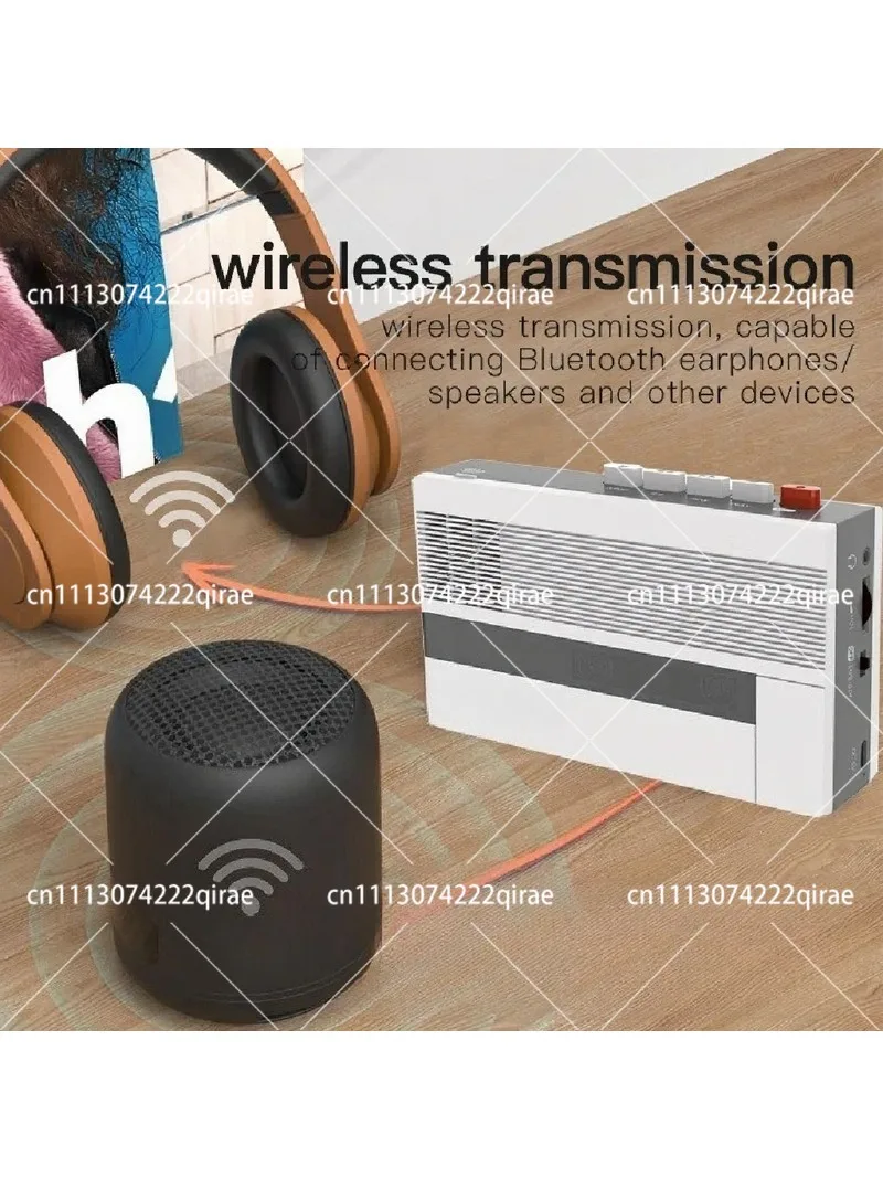 Portable Bluetooth Tape Player, Nostalgic Old-Fashioned Rechargeable Cassette Walkman
