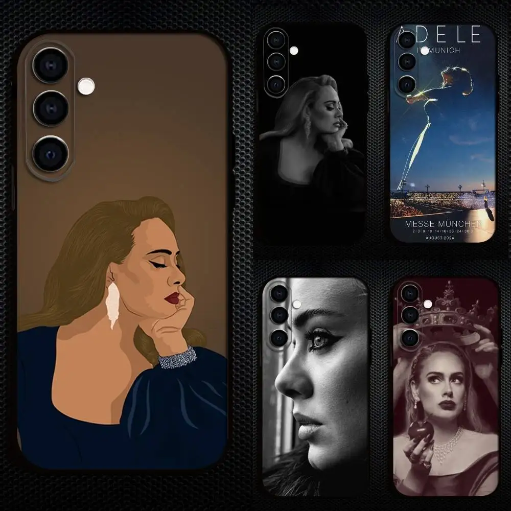 

Singer A-Adele Phone Case For Samsung Galaxy A73,A72,A71,A70,A53,A52,A51,Others Soft Black Cover