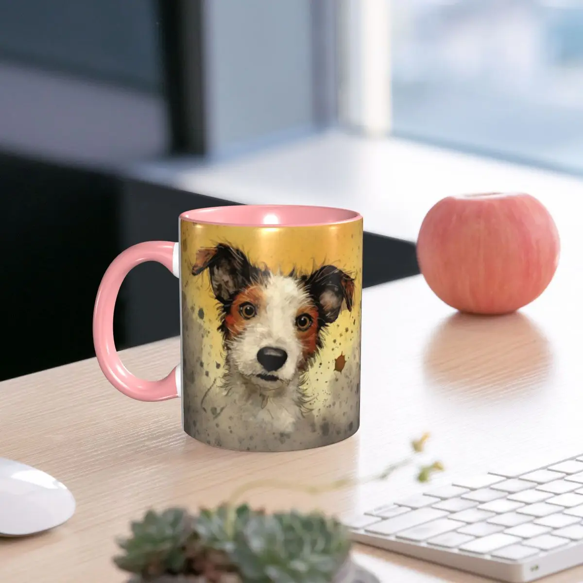 Dog Jack Russell Terrier Mug Funny Ceramic Coffee Cups Tea Mugs Milk Cup Drinkware Gift for Woman Man